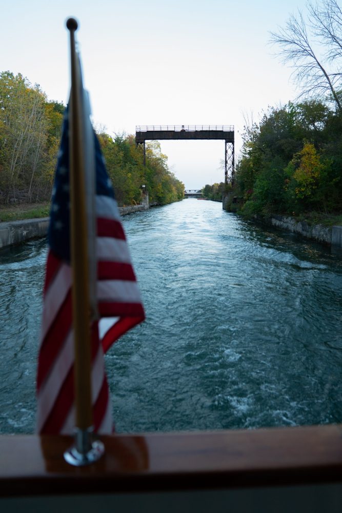 a bridge over a body of water