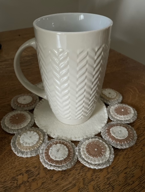 a cup of coffee on a table